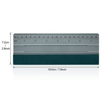 EHDIS2 인 1 스웨이드 펠트 가장자리 스크레이퍼 측정 도구 탄소 섬유 창 필름 틴팅 스퀴지 자동차 청소 데칼 스티커 리무버, 8 Inch