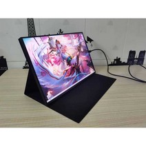 사포유 포터블 모니터 휴대용 미러링 보조모니터 슬림, hdmi/1080P/60HZ가죽케이스14인치