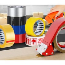 사무실 가정용 공장작업 택배포장 이사짐 박스테이프 스티로폼 매장 냉동식품 시장, 더블경포장 76M 투명 20P