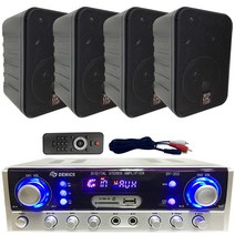 매장용 앰프 스피커 세트 SS-400P/DY-302 FM라디오/USB/MP3 멀티기능 탑재 - STM, 앰프302+스피커4개