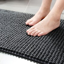 [바보사랑] 폼폼 발매트 차콜50x120-발닦개 거실 침실 욕실주방 롱 호텔러그 RFM01