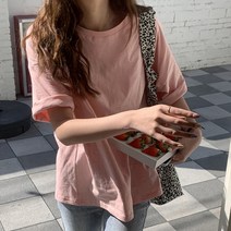 11컬러 라운드 면 티셔츠 면티 기본티 이너티 캐주얼 무지티 코디룩 박스티 파스텔 레이어드 데일리 루즈핏