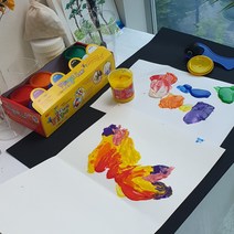 물감놀이키트 핑거 페인트 핑거 페인팅 물감 문교 8색 촉감 놀이 엄마표미술세트, 핑거페인트+﻿도화지+﻿롤러스펀지+﻿나무스틱+팔레트