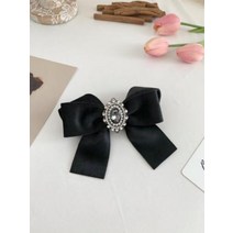 로맨틱모모 고퀄 엔틱 빈티지 브로치 핸드메이드 보석 벨벳 리본 명품 타이 카라