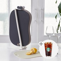 [1+1] 이놀 칼집나지 않는 항균 TPU 이유식 안심 도마, 연코코아, 핑크로즈LK443