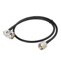 Bingfu CB 점퍼 SWR 미터 동축 점퍼 UHFPL259 남성 PL-259 남성 RG58 동축 케이블 60cm (CB VHF 용) UHF 아마추어 무선 아마추어 무선 모바일 무선 안테나 선형 증폭기 더미로드