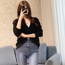 꽈배기 양면 니트 꽈배기니트 오버핏 브이넥 니트 오프숄더 루즈핏 양면니트 티셔츠