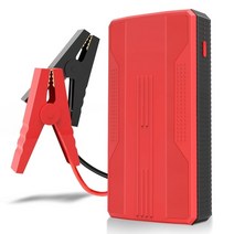 자동차 점프 스타터 멀티 카 스타트 휴대용 배터리 전원 은행 20000mah 12v 시작 장치 가솔린 디젤 자동 비상 배터리 부스터 충전기, 빨간색