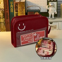 초대용량 펜홀더형 필통 핸드폰 스탠딩형 다기능 문구박스 보부상 수납가방, 버건디