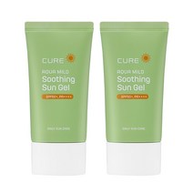 김정문알로에 큐어 수딩 선젤50mlX2 SPF50+ PA++++