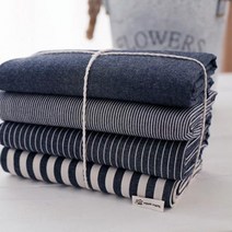 소잉홀릭 대폭-데님25수) 블루데님(4종) - 청지/진/스트라이프, 6mm스트라이프[k6255]