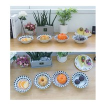 북유럽스타일 일본 도자기 반찬그릇4p 한식당 집들이 찬기 나눔 과일, 증