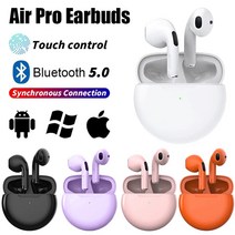 헤드폰 캔슬링 Xiaomi Huawei 헤드셋이 이어폰 Pro TWS 블루투스 노이즈 Samsung 무선 Pro6 6 마이크, Purple
