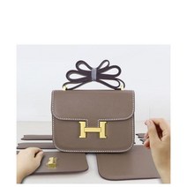 가죽공예키트 DIY 가죽가방만들기, 화이트그린, 1개