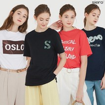 [홈쇼핑상품] [루시앙][루시앙_여성] 시에로 썸머 수피마100 아트웍 티셔츠 4종 SET