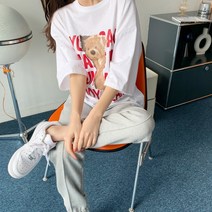 겟잇미 단하 레터링 기본 영문 반팔 티셔츠