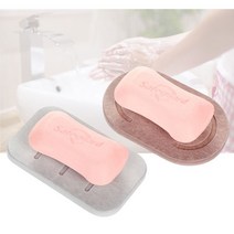 규조토트레이 비누트레이 비누받침대 비누받침 비누곽 규조토비누받침 비누보관, 타원형, 그린