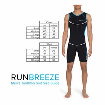Runderwear RunBreeze 남성용 트라이애슬론 수트 통기성 정품보장
