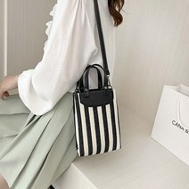 [천삼백케이] [팬셜비젼] 어번 여성용 스트라이프 패션 미니 크로스백