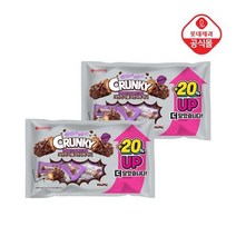 롯데제과 크런키 더블크런치바 미니 513g X2봉