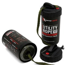 Rapid Rope 다목적 파라코드 나일론 유틸리티 로프 (화이트) - 32.8m(120피트) 499kg(1100파운드) 테스트 - 타이 다운 로프 건설 야외 캠핑 필수품, Green
