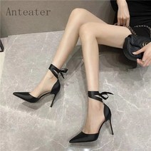 [Anteater]여성 패션 스틸레토 리본 스트랩 힐 구두 cv3001413