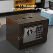 소형 비밀번호 스마트금고 지폐 개인용 미니 개인 안전 비상금 가정용, 17E 청동