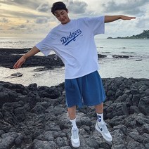 [컬러플] 버뮤다 팬츠 와이드 반바지 트레이닝 벌룬