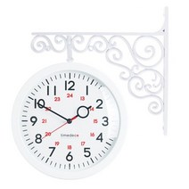 INH 북유럽 클래식 양면시계-A2 (2 color) 042023EA, 화이트