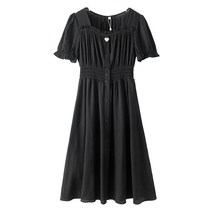 바스락 원피스 플라워 맥시 리넨 데님 버튼업 모달 폴리에스테르 나염 마 자수