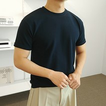 남녀공용 폴리 스판 라운드 기본 무지 반팔 티셔츠 12컬러