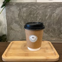 따뜻한 우유 커피 뜨거운 포장 에스프레소 테이크아웃 4온스 종이 컵 카페 일회용 잔 100, F.400ml