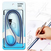 30cm Flexible Curve 통치자 엔지니어링 드로잉 재봉 의류 설계를위한 엔지니어링을위한 구부릴 수있는 측정 도구, 60cm