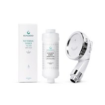 [보노수] 녹물 제거 샤워기필터 세면대필터+짧은 샤워기헤드 수압상승 절수기, 단품