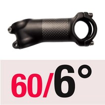 CYCLOVING 초경량 카본 자전거 스템 6 17 도 MTB 로드 마운틴 31.8MM 60/70/80/90/100/110/120/130MM, 6 Degrees 60mm
