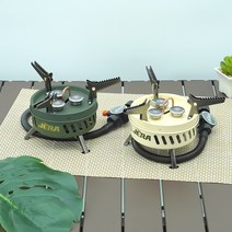제라 3구 서브스토브 JB-103 휴대용 강염버너 캠핑버너 스토브, 카키