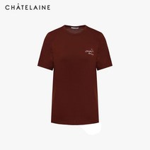 [샤트렌] 로고 래터링 라운드 티셔츠