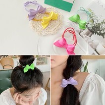 (1+1)레인보우빅리본머리끈
