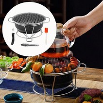 스모커 훈연기 숯불 그릴 캠핑 고기 스토브 홀더 다기능 바베큐 가정용 미끄럼 방지 야외 뒤뜰 하이킹