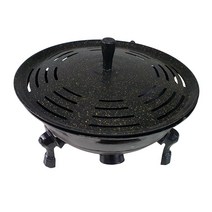 통주물 숯불 화로구이 세트 대형 65cm 직화구이 캠핑 화로대 바베큐그릴 구이판포함 국산, 숯불 화로구이세트(화로+구이판)_65cm