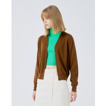22FW [LF몰단독][인생니트] 카멜 워셔블 솔리드 울 가디건 HSSW2D771CM