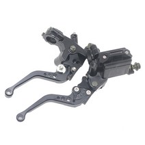 ZSDTRP7/8 quot 바이크 오토바이 유압 브레이크 클러치 마스터 실린더 저수지 레버 50cc300cc 스포츠 자전거 자전거용, 08 black