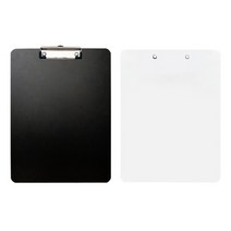 A4 작업지시서 영수증 사인 받침대 고무집게 80매 집게 현황판 체크 재고조사, 화이트