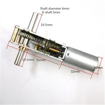 더블 샤프트 길이 19.5mm DC 미니 기어 모터 1.5V 3V 6V 12V 24V 속도 3.5rpm 120rpm 금속 박스 DIY WGF180-55, [23] 24V 120rpm