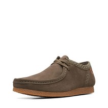 Clarks 남성용 샤크레 리 런 가죽 모카신 비즈왁스 8.5 US