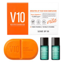 썸바이미 퓨어 비타민 C 브이텐 클렌징 바 106g + 미라클 토너 6ml x 2p 세트, 30세트