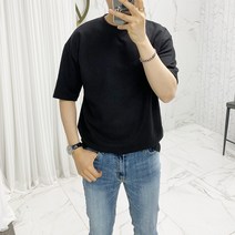 아도르클래식 잇템 부드러운 세미 오버핏 여름 반팔티
