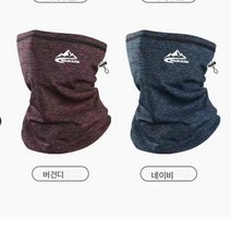 가을 겨울 보온 마스크 여성 라이딩 헤드 커버 스키 바람막이 얼굴 보호 넥 워머 양이온 기모 두건, Drawstring스타일[스트레치+벨벳]네이비블루