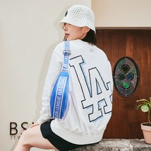 베이직 메가로고 오버핏 맨투맨 LA Ivory