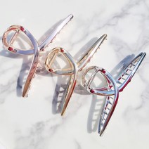 3종세트 메탈 유광무광 특대 올림머리 헤어 집게핀 12cm